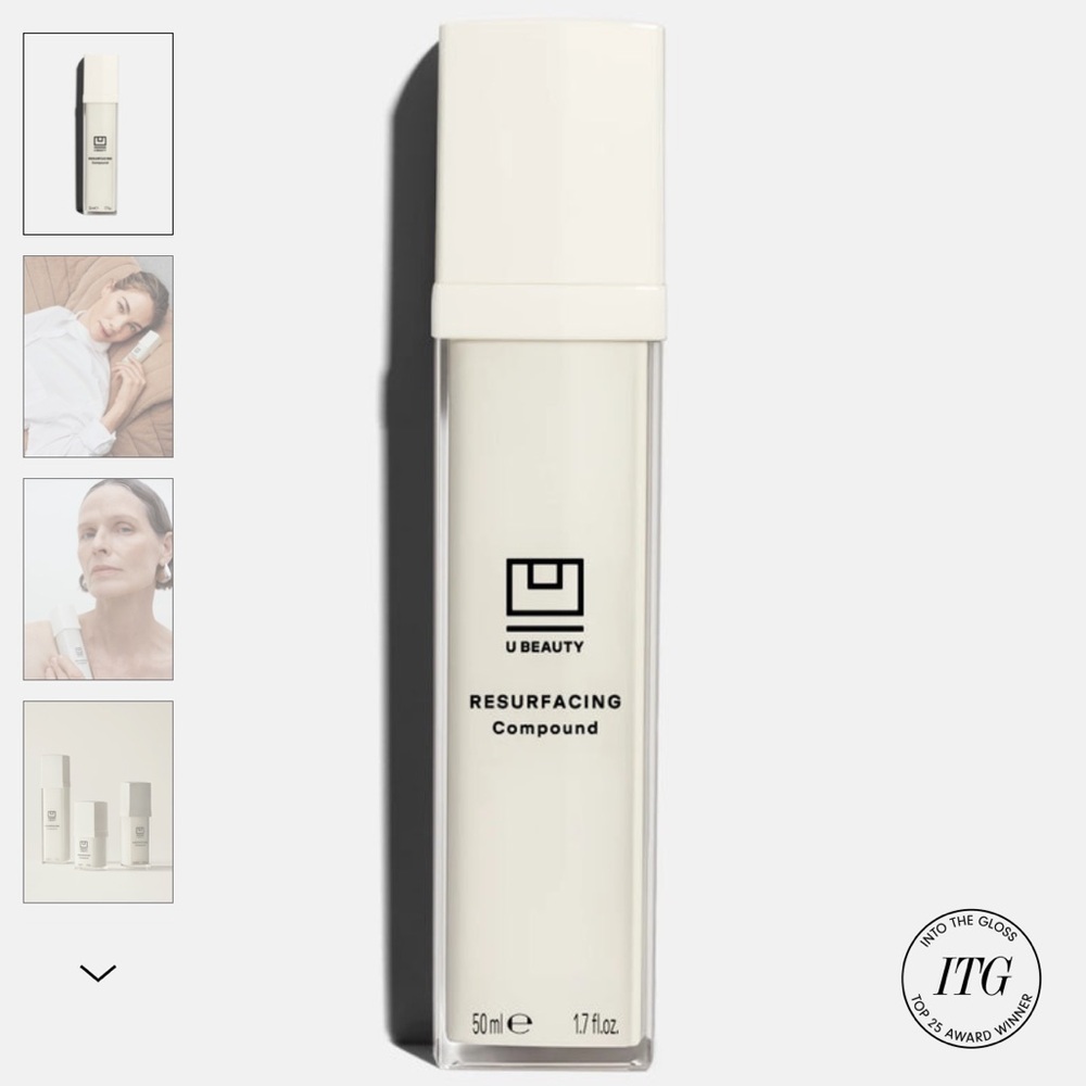 U Beauty Resurfacing Compound, 50ml + 10ml travel size NWT